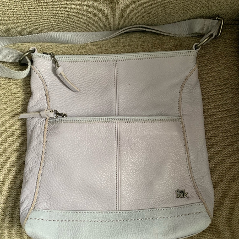 The Sak Lucia Lilac Leather Crossbody Bag